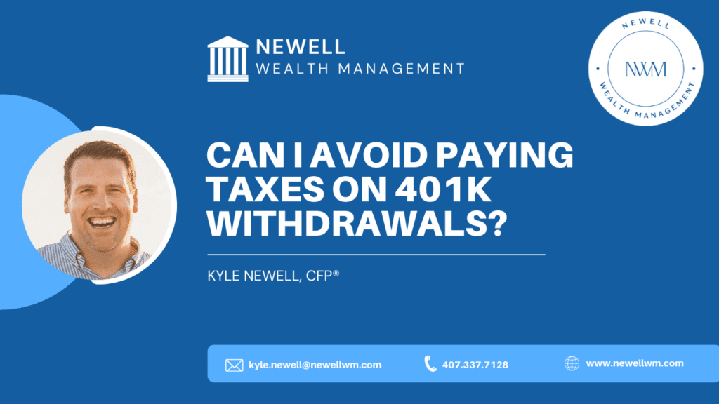 avoid paying taxes on 401k withdrawals